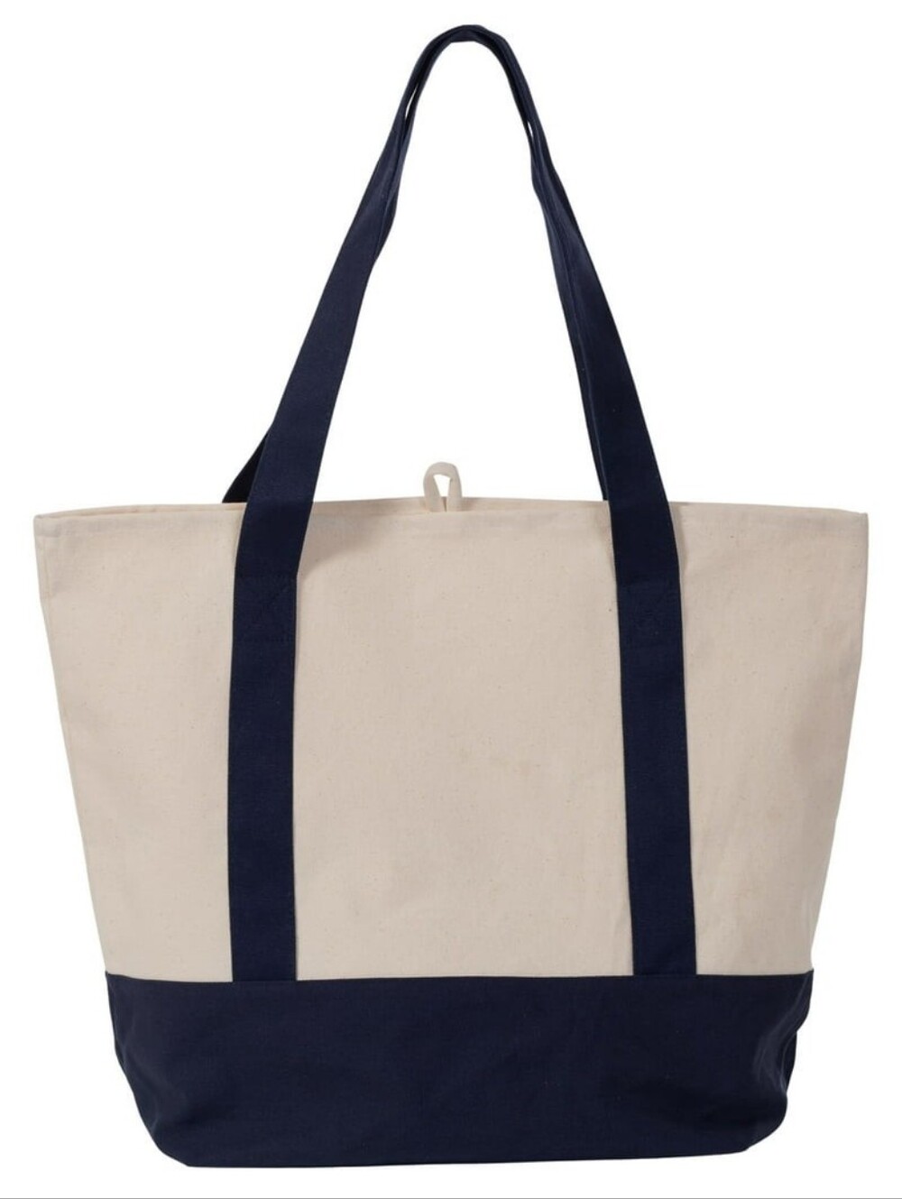 ∆-Planet E- Eco-Stream Reusable Navy Blue/Light Ecru Large Boat Shopper's Tote-